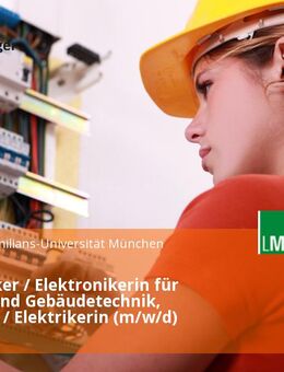 Elektroniker / Elektronikerin für Energie- und Gebäudetechnik, Elektriker / Elektrikerin (m/w/d) - München