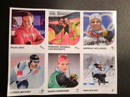 6 Sticker Winterspiele 2022 Peking Panini Team Deutschland neu unbeklebt - Essen