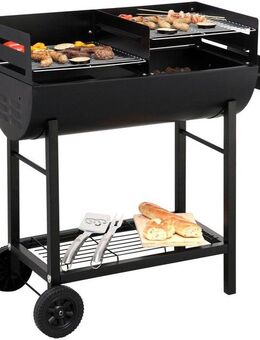 Tepro Holzkohlegrill Grillfass Detroit, BxTxH: 94x43x92 cm