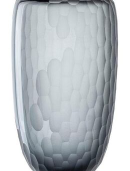 LEONARDO Tischvase Dekovase BELLAGIO (1 St), aus Glas, anthrazitfarben, handgefertigt