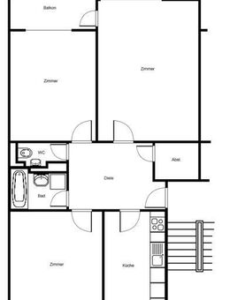 Smarter Wohnen: geräumige 3-Zimmer-Wohnung mit Balkon - Frankfurt (Main)