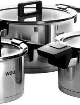 WOLL Topf-Set Concept, Edelstahl 18/10 (Set, 6-tlg), 5 mm dicker, vollständig gekapselter Boden