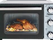 bestron Minibackofen AOV20 kompaktes Gerät, 1300 W, Edelstahl, Schwarz