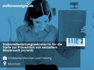 Stabsstellenleitungssekretär/in für die Stelle zur Prävention von sexuellem Missbrauch (m/w/d) - München
