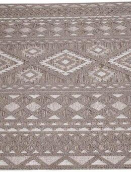 Carpet City Teppich In-& Outdoorteppich Santorini 435, 3D-Effekt, Boho-Look, rechteckig, Höhe: 5 mm, Wetterfest & UV-beständig für Terrasse, Balkon, Küche, Flur