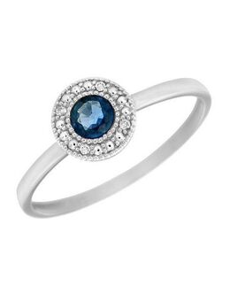 Firetti Fingerring Schmuck Geschenk Gold 333 Damenring Goldring Edelstein Farbstein, mit Saphir - mit Brillanten