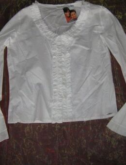 NEU mit ETIKETT * Edel * Romantik * Gipsy * Piraten- Style * Rüschen * Volant * Bluse "Boule..." Gr. 42- 44/ M- L * weiss * - Riedlingen