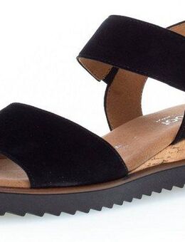 Gabor GENUA Sandalette, Sommerschuh, Sandale, Keilabsatz, mit kleinem Stretch, Weite G