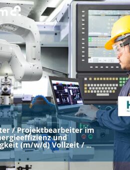 Projektleiter / Projektbearbeiter im Bereich Energieeffizienz und Nachhaltigkeit (m/w/d) Vollzeit / Teilzeit - Duisburg