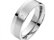 Damenring Edelstahl DE098 mit Zirkonia - Diamant - Aholming