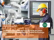 Technical Customer Service (m/w/d) (Drucker, Verpackungsmitteltechniker, Papiertechnologe o. ä.) - Gernsbach