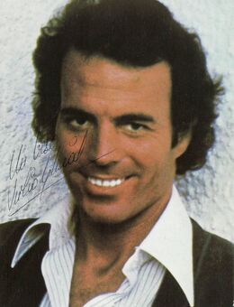 JULIO IGLESIAS WELTSTAR ALTES AUTOGRAMM - Herten