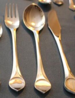 Rosenthal Besteck Lotus versilbert 90 Design 24 tlg. 6 Personen - Zeuthen