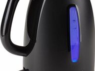 RUSSELL HOBBS Wasserkocher Textures Plus+ 22591-70, Schwarz, 1,7 l, 2400 W, blaue LED-Beleuchtung, Schnellkochfunktion, Perfect-pour, Kalkfilter