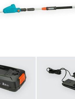 GARDENA Teleskop-Heckenschere THS 42/18V P4A Ready-To-Use Set, bis 3 m Arbeitshöhe, (mit Akku und Ladegerät), inklusive Akku und Ladegerät