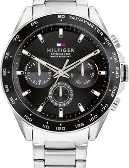 Tommy Hilfiger Multifunktionsuhr OWEN 1791967, Quarzuhr, Armbanduhr, Herrenuhr, Datum, Edelstahlarmband