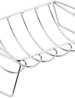 Weber Grillguthalter Spare-Rib-Halter, Edelstahl, Für bis zu 5 Rippchen