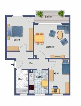 Vermietete Wohnung ohne Käuferprovision - Darmstadt