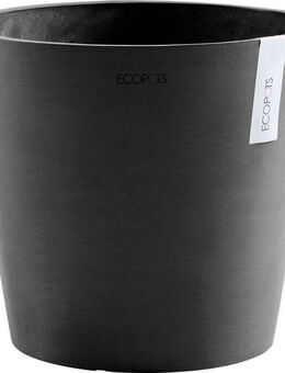 ECOPOTS Blumentopf AMSTERDAM Dark Grey, BxTxH: 40x40x35 cm, mit Wasserreservoir