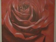 Bild, Rose auf Leinwand, Größe: ca. 100 cm x 100 cm, nur 5,- - München