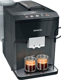 SIEMENS Kaffeevollautomat EQ500 classic TP513D09, viele Kaffeespezialitäten, OneTouch-Funktion, intuitives Farbdisplay, automatische Dampfreinigung, schwarz