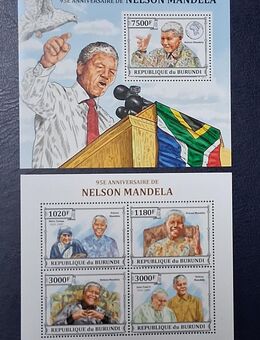 Briefmarken Burundi 2011 Nelson Mandela - Görlitz