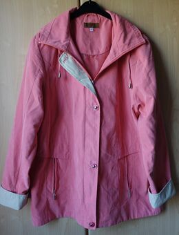 Jacke, Kapuzenjacke, rosa/beige, Gr. L, Marke: Franztex - Hamburg