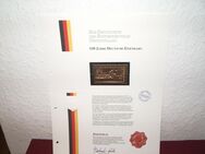 150 Jahre Eisenbahn - 1985 -Briefmarke mit 99er Goldauflage- - Mahlberg