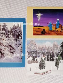 3 Weihnachts-, Neujahrs-, Winter-Klapp-Karten Canada, Schweiz - Bautzen