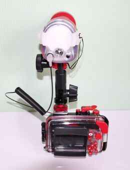 Unterwassergehäuse mit Blitzlicht von Olympus - Bissendorf