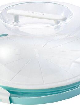 keeeper Kuchentransportbox emilio, Kunststoff, (1-tlg), Tortenbehälter mit Schneiderillen, Servierplatte, Höhe 13,5 cm