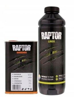 1x Original RAPTOR Lack UPOL RLB/S1 schwarz mit Härter im Set - Wuppertal