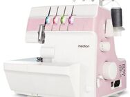 Medion® Overlock-Nähmaschine MD 19169, Teleskopfadenführung, Zubehör- Fach, 4 Fäden gleichzeitig, Nähen mit 2 Nadeln, Einstellbare Fadenspannung