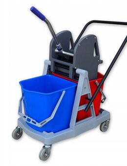 Profi Bodenreinigungswagen Reinigungswagen mit Presse Reinigung Starter Set mit Flächenwischer - Wuppertal
