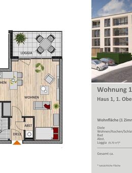 Kapitalanlage mit Perspektive oder Eigenheim mit Komfort 46m² Wohnung nahe dem neuen ISOTEC-Campus - Bergisch Gladbach