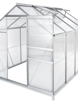 Alu Gewächshaus mit Stahlfundament Treibhaus Gartenhaus Frühbeet Garten - Ingolstadt