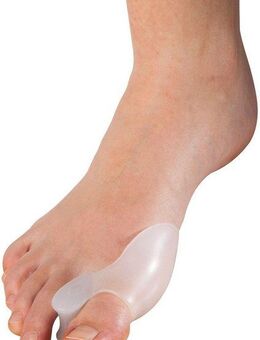 Fußgut Zehenkorrektor Hallux Korrektor mit Ballensschutz, angenehm weich aus Softgel, Set 2-tlg., hält die große Zehe auf Abstand, reduziert Reibung, mediz. Gel