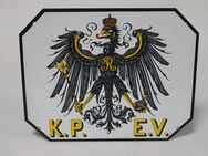 Eigentumschild K.P.E.V. Königreich Preußen Metall unbenutzt/ohne Kratzer Emaile - Neckarsulm