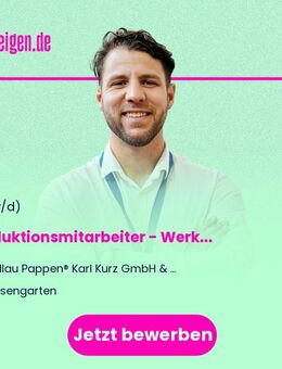 Produktionsmitarbeiter (m/w/d) - Werk Tullau / Schwäbisch Hall - Rosengarten (Baden-Württemberg)