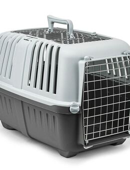 Lionto Transportbox aus Kunststoff mit Metalltür - B 35,5 x T 58,5 x H 40 cm
