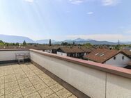 Penthouse mit gigantischem Bergblick - insg. 3 Grundbücher, TG-Stellplatz, Hobbyraum u. Kellerabteil - Freilassing