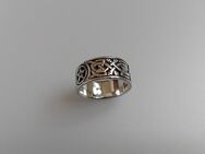 Keltischer Ring mit Pentagramm, Silber 925, Größe 56 - Hamburg