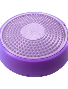 KONG Licks Spinz Hundespielzeug - lila, Größe S: ca. Ø 15,2 x H 3,8 cm