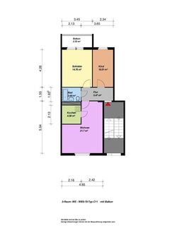 3-Raum-Wohnung in Reitbahnsee-Nähe! - Neubrandenburg