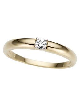 Firetti Goldring Schmuck Geschenk Gold 333 Damenring Verlobungsring Goldring Solitär, mit Zirkonia (synth)
