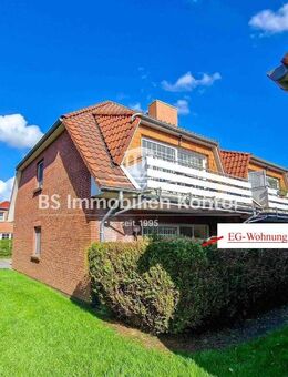 *RESERVIERT* Greetsiel-Nähe Hafen! Gepfl., renovierte EG-Wohnung mit Terrasse und PKW-Einstellplatz! - Krummhörn
