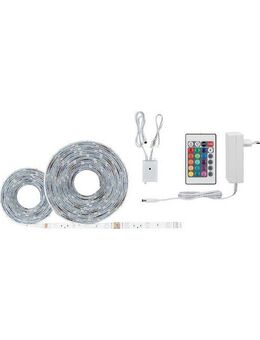 Paulmann LED-Streifen SimpLED Strip Set 7,5m RGB 26W 230/12V DC Weiß Metall Kunststoff, 1-flammig