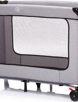 Fillikid Baby-Reisebett Standard grau melange, Inklusive Transporttasche