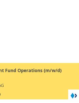 Werkstudent Fund Operations (m/w/d) - München