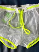 Shorts transparent, Badehose, Gr. L in 25355